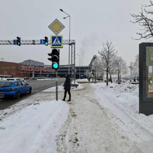 Karaliaus Mindaugo pr./Mickevičiaus g.  tiltas, link Akropolio