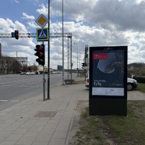 Karaliaus Mindaugo pr. / Karmelitų tiltas sankirta (nuo PC Akropolis, dešinė pusė)